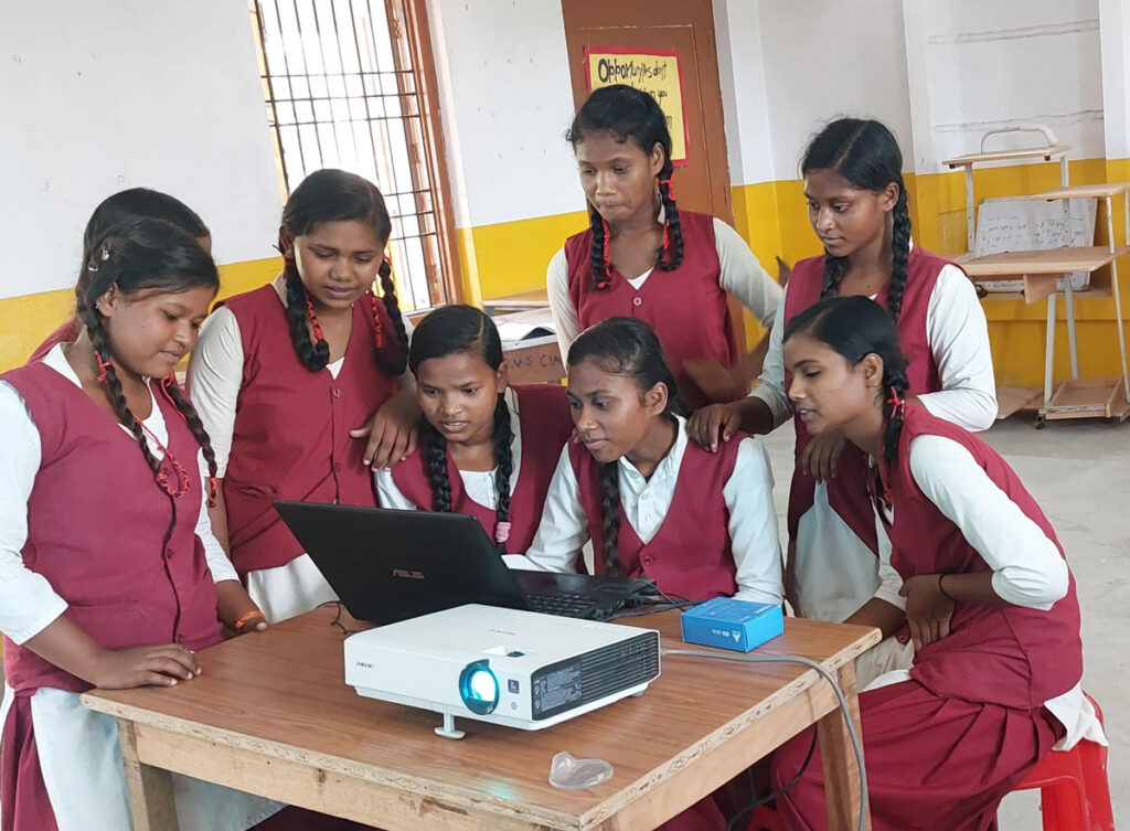 Photo of Students Working in the Computer Lab