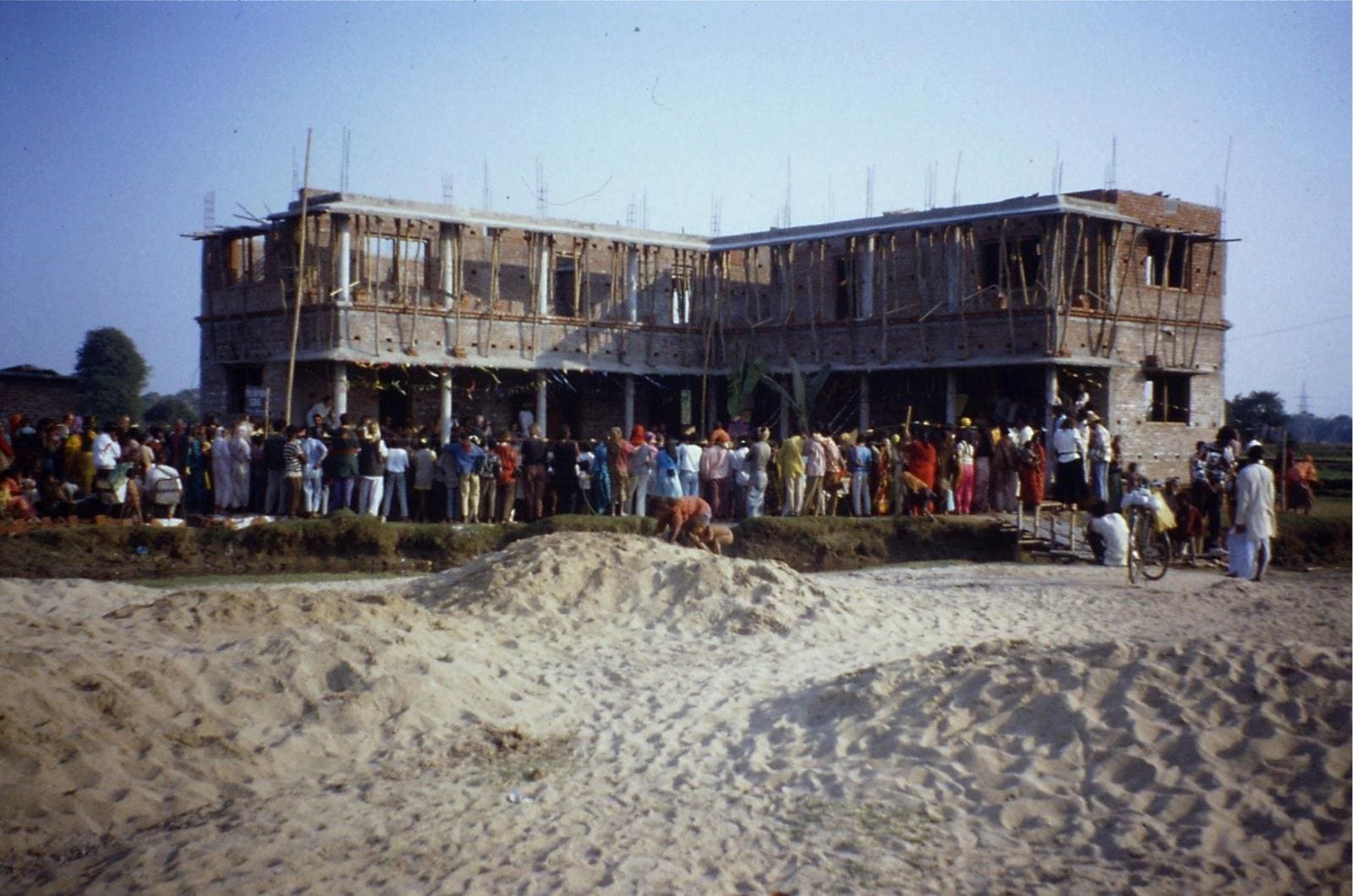 Visitors See the Classrooms Under Construction