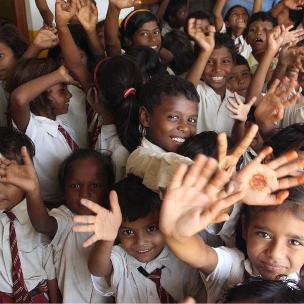 Kids Waving Hello